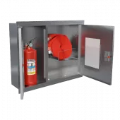 Шкафы пожарные для крана, рукава и одного огнетушителя (ШПК-315) из нержавеющей стали